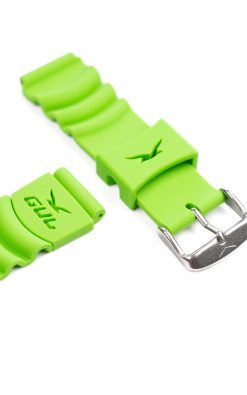 green silicone straps from gul watches