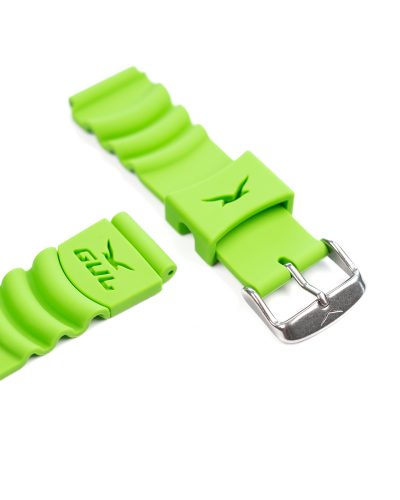 green silicone straps from gul watches