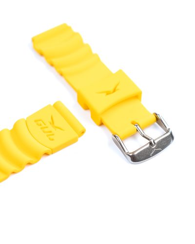 yellow silicone straps from gul watches