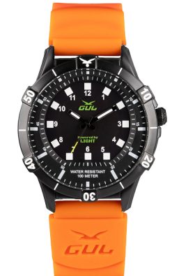 No.1 IPB Powered by Light 42mm Black, Black Orange silicone