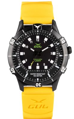 No.1 IPB Powered by Light 42mm Black, Black Yellow silicone