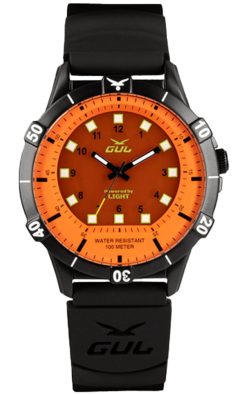No.1 IPB Powered by Light 42mm All Orange,  Svart silikon