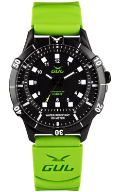 No.1 IPB Powered by Light 42mm Black, Black Green silicone