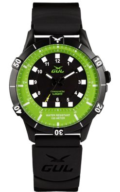 No.1 IPB Powered by Light 42mm Green black, Black silicone