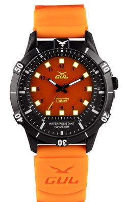 No.1 IPB Powered by Light 42mm Orange, Svart  Orange silikon
