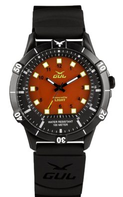 No.1 IPB Powered by Light 42mm Orange Black Black silicone
