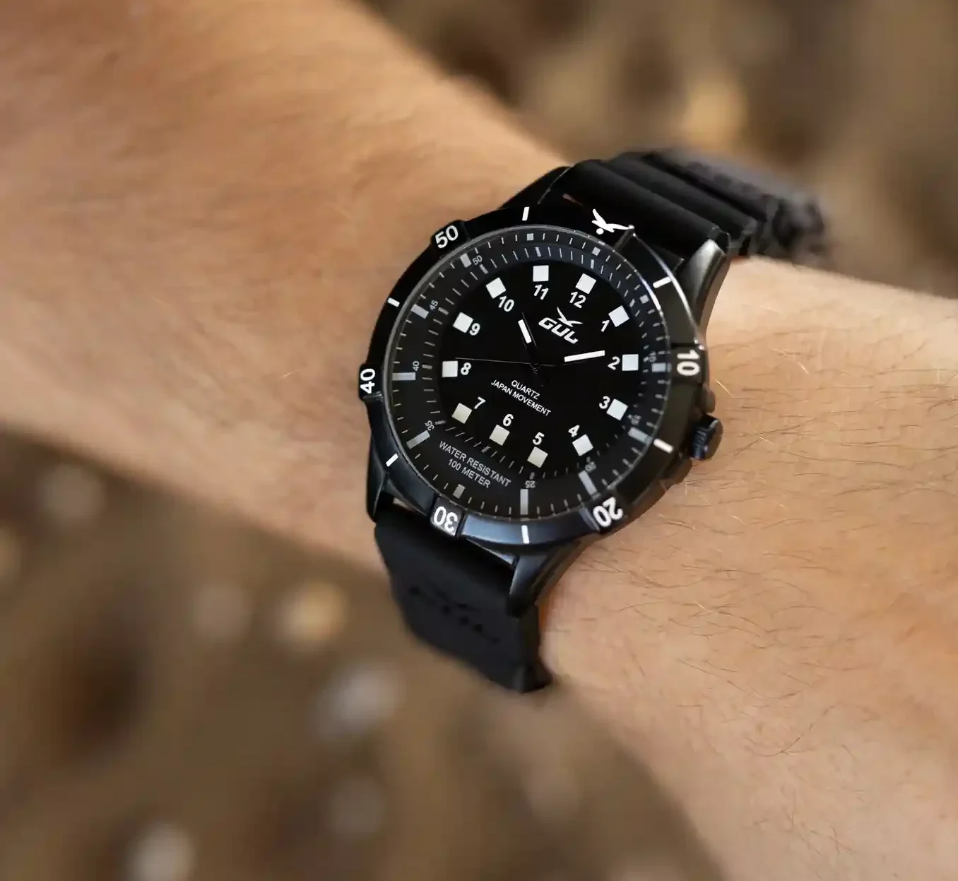 black no.1 gul watches