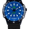 No.1 IPB Powered by Light 42mm All Blue, Black silicone