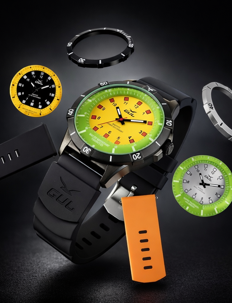 banner gul watches design yourself colourful watch waterproof