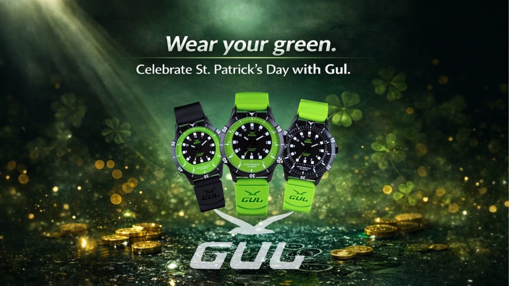 gul watches banner st.patricks day green watches