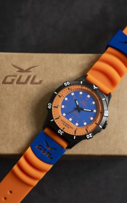 Orange Watch, Gul Watches, Two Silicone straps