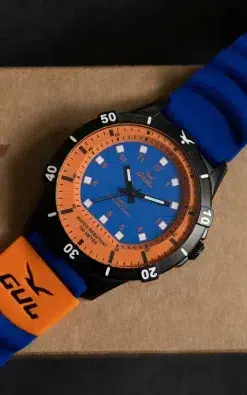 gul watches waterproof watches blue orange