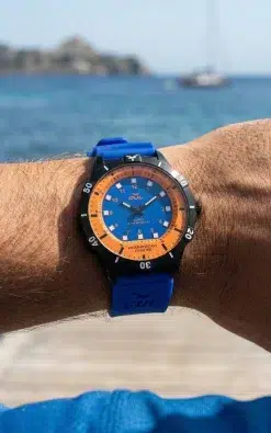 gul watches waterproof watches blue orange