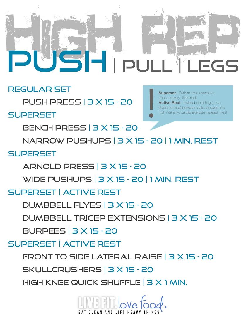 Push pull legs full program hotsell