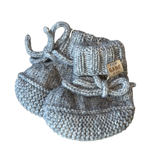 GANG OF KIDS – Chaussons Lacets Light Gray