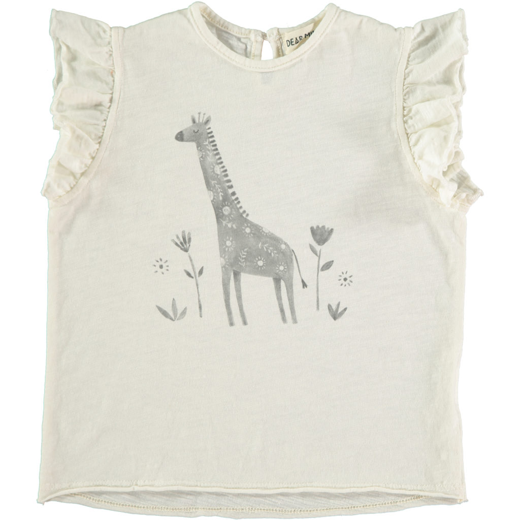 DEAR MINI | T-shirt Girafe Ecru