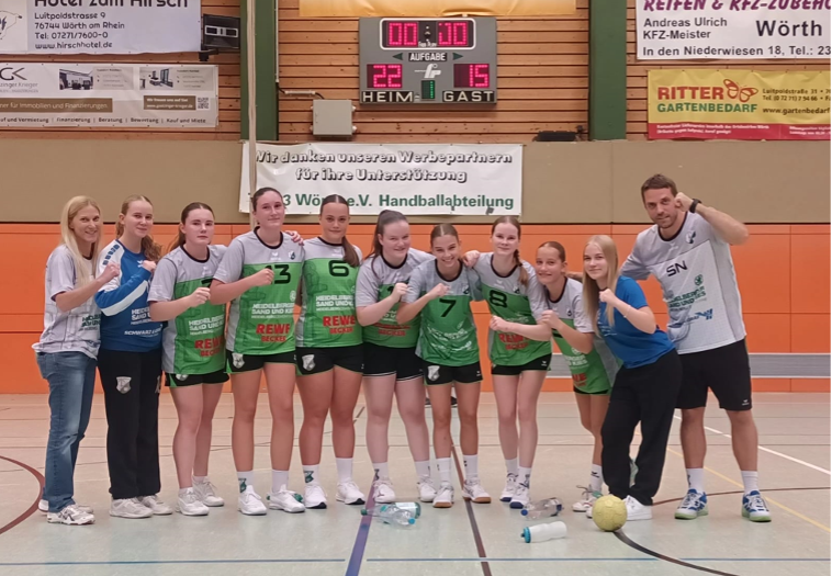 Zweites Spiel unserer wB zuhause gegen Osthofen Handball Mädels