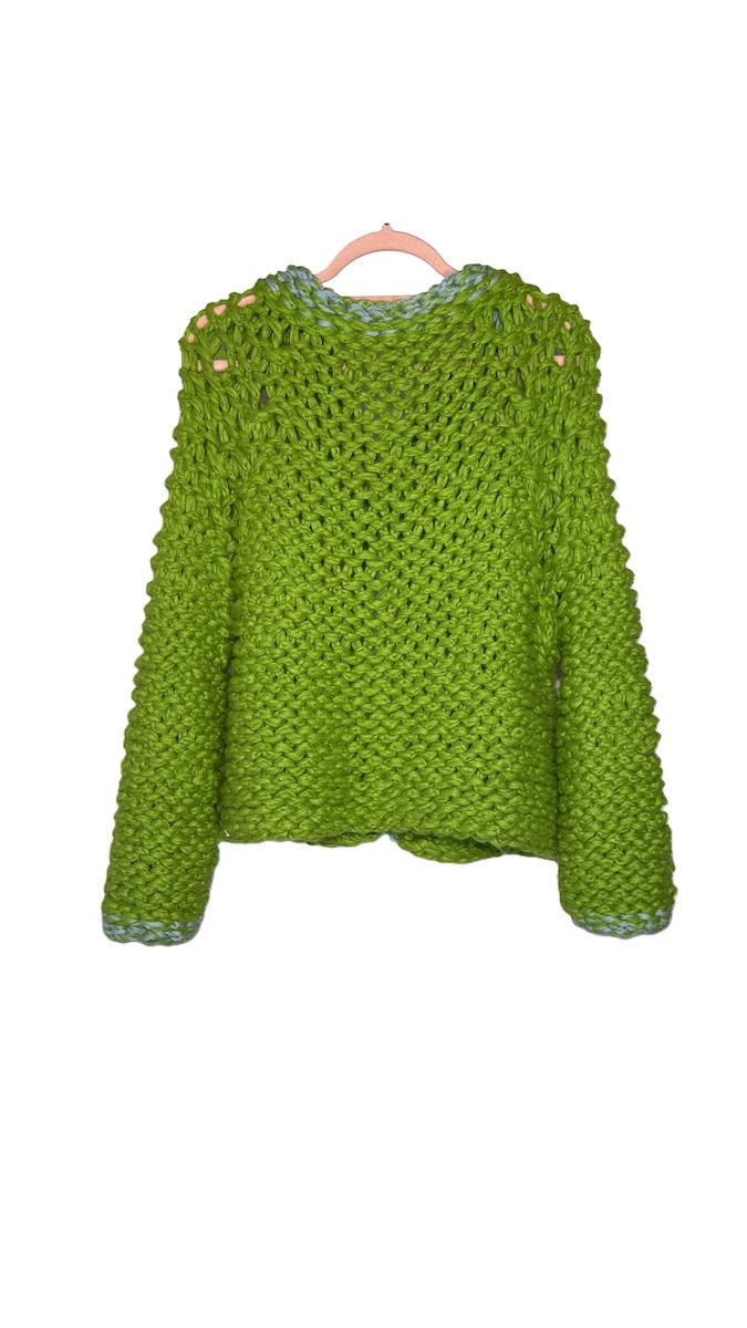 Cardigan No. 1 Lime Reversible Jacket - Image 4
