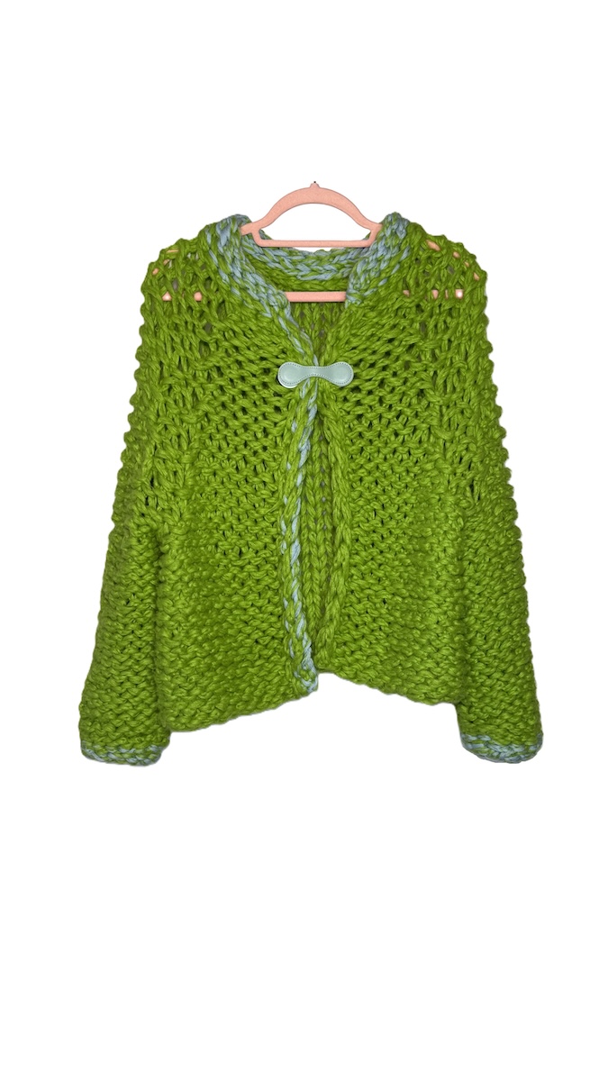 Cardigan No. 1 Lime Reversible Jacket