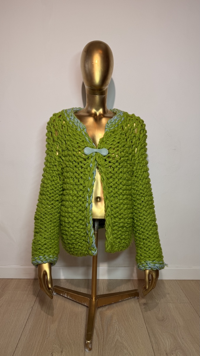 Cardigan No. 1 Lime Reversible Jacket - Image 6