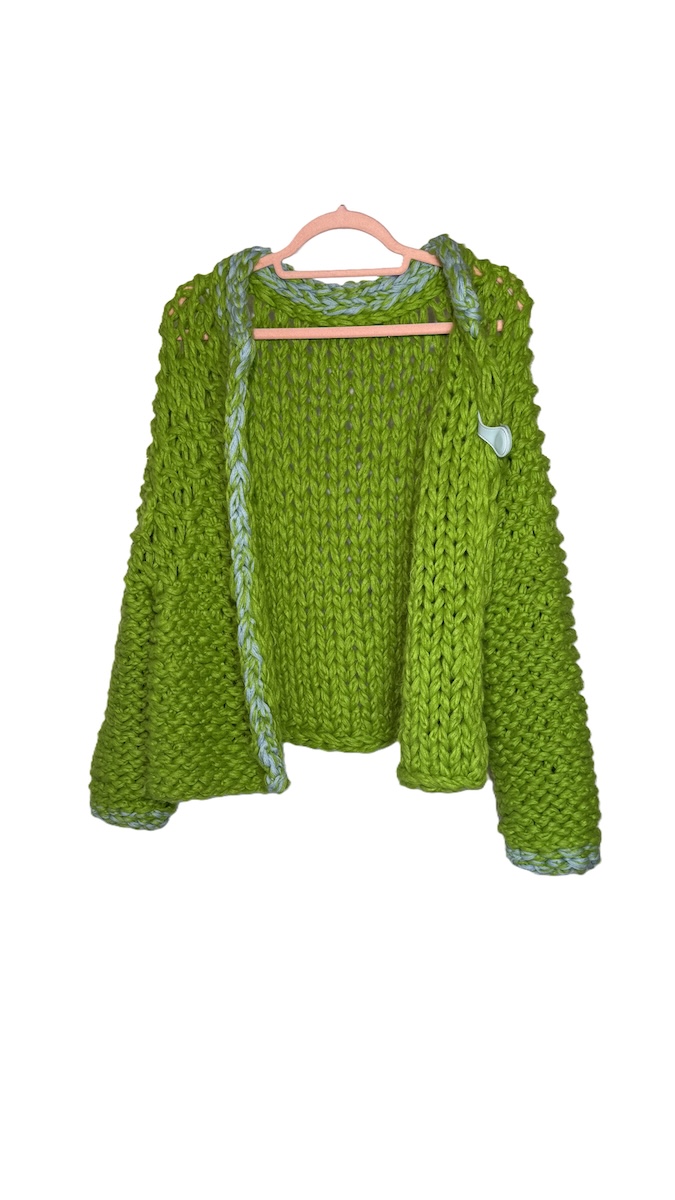 Cardigan No. 1 Lime Reversible Jacket - Image 2