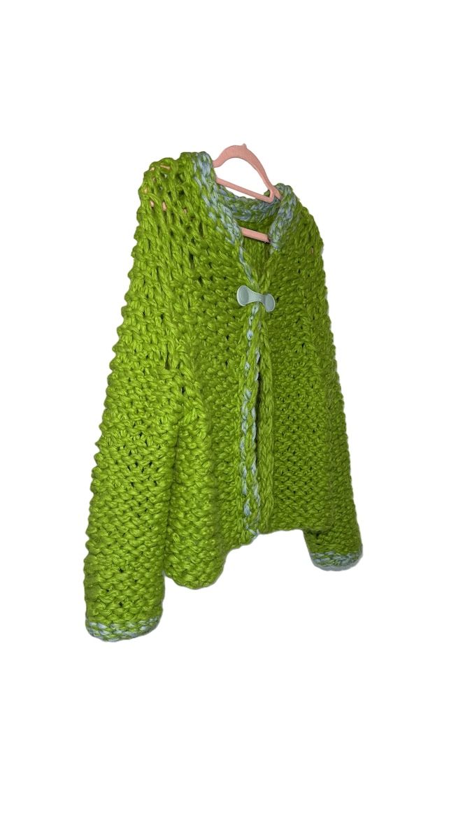 Cardigan No. 1 Lime Reversible Jacket - Image 3