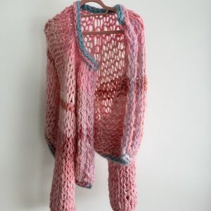 Cardigan No. 16. Rosa Reversible