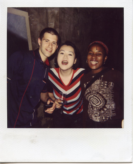 Sculpture majors at Art opening, Paris. 
