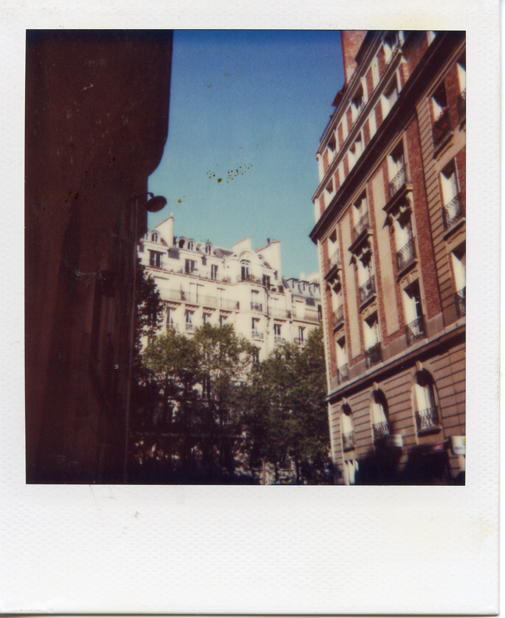 Sunny Paris skies.