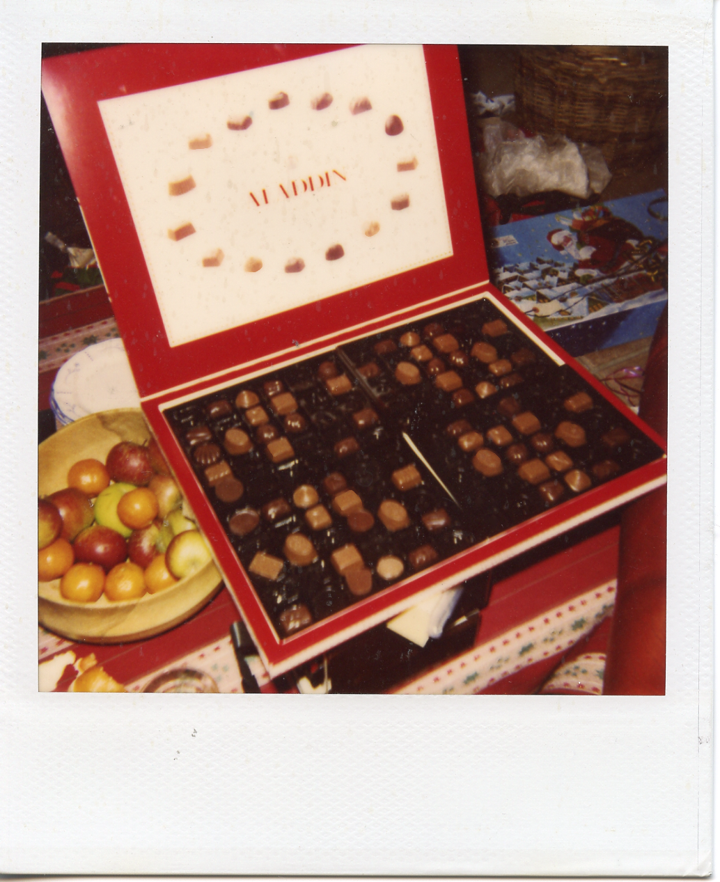 Box of chocolates, Onsala. Hanna loved this one and joked that when I am old I will have this on my wall and pretend to eat chocolate from it. 