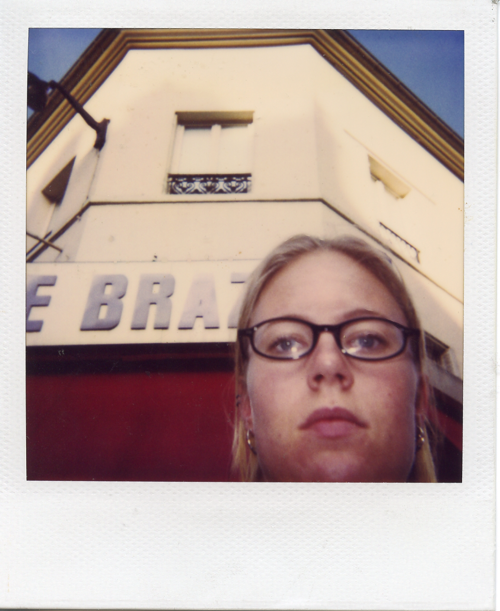 Selfie by Le Brazza, Paris. Le Brazza was our local bistro at Parsons Paris. We spent endless amount of time there. 