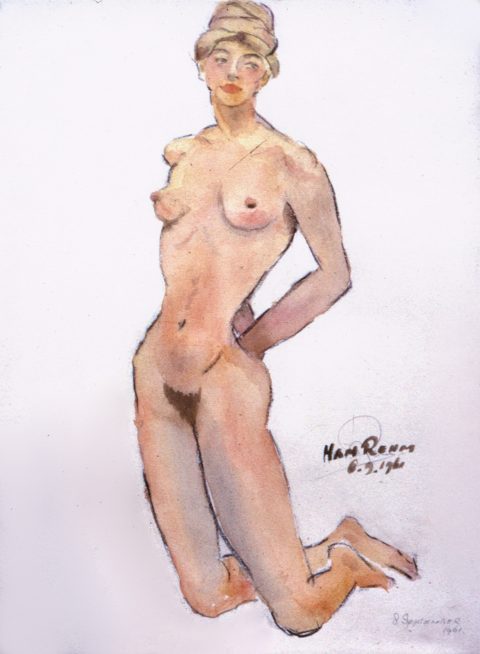1961, aquarel, 30 – 40 cm