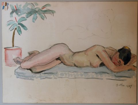 1957, aquarel, 40 – 30 cm