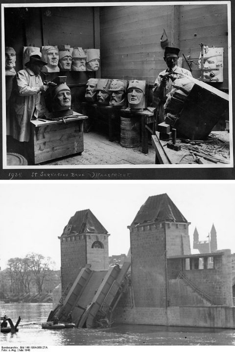 St. Servaasbrug, Maastricht, 1934 en 1940