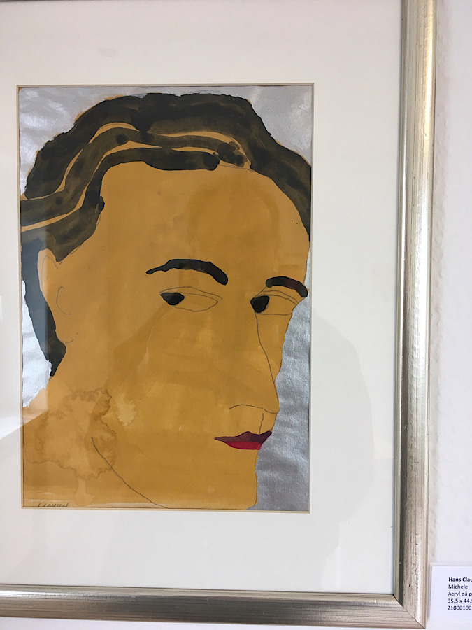 kopf portrait italien gouache hans clausen danmark slesvig schleswig künstler Malerei