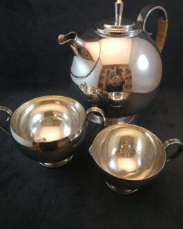 Three parts coffee set of stain