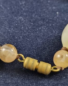 Halskæde med store perler