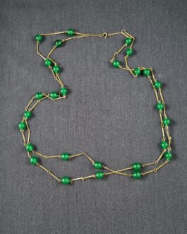 Double-row jewelry necklace
