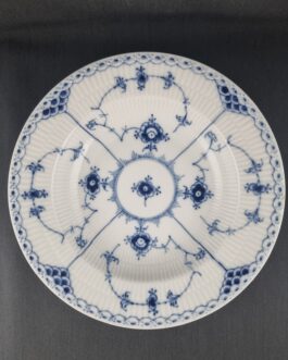 Blue Fluted Half Lace soup plate/bowl #659