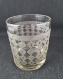Glas med harlekinslibning