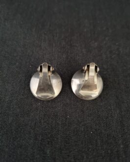 A pair of N.E. From silver ear clips