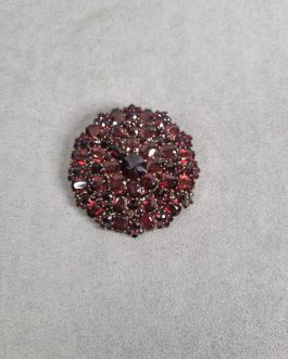 Large garnet brooch