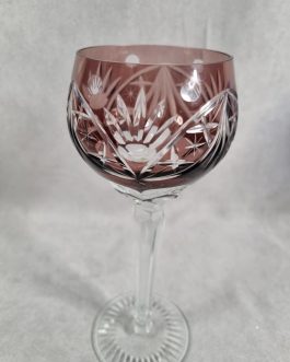 Römerglas med farvet kop