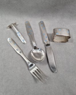 Tove and Edvard Kindt-Larsen five pieces of children's cutlery