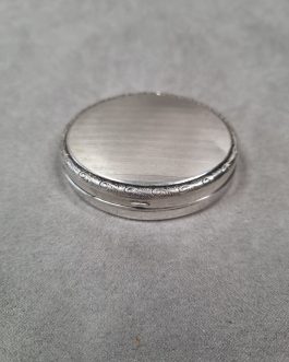 Silver pill box