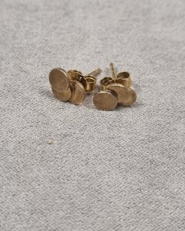 A pair of ear studs in gold-plated sterling silver