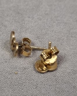 A pair of ear studs in gold-plated sterling silver