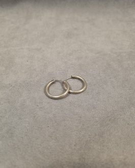 A pair of hoop earrings