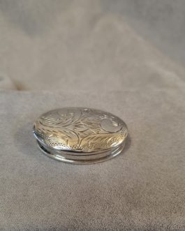 Sterling silver pillbox