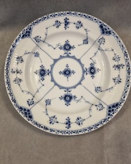 Antique Blue Fluted Blue Fluted Half Lace lunch plate #572